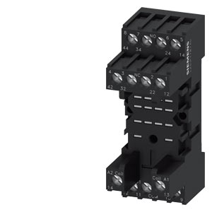 Plug-in socket for PT relay 4 changeover contacts screw terminal