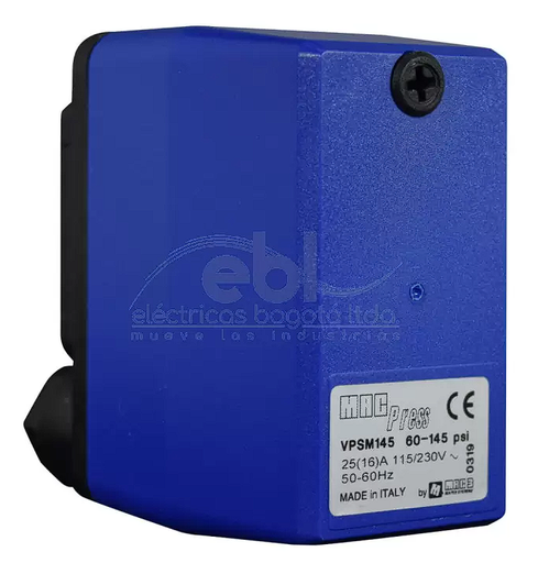 [VPSM145B0001] Presostato 115 / 230VAC (single phase) or 230VAC (three-phases Ref. 92217) (depend of reference)